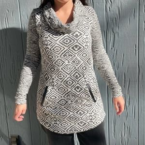 Multi Cowl-Neck Sweater XS 100% Cotton